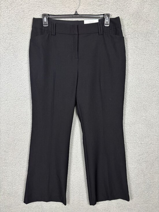 I.n.c. International Concepts Women's Mid-Rise Bootcut Pants Black Size 16 NWT's - Picture 1 of 7